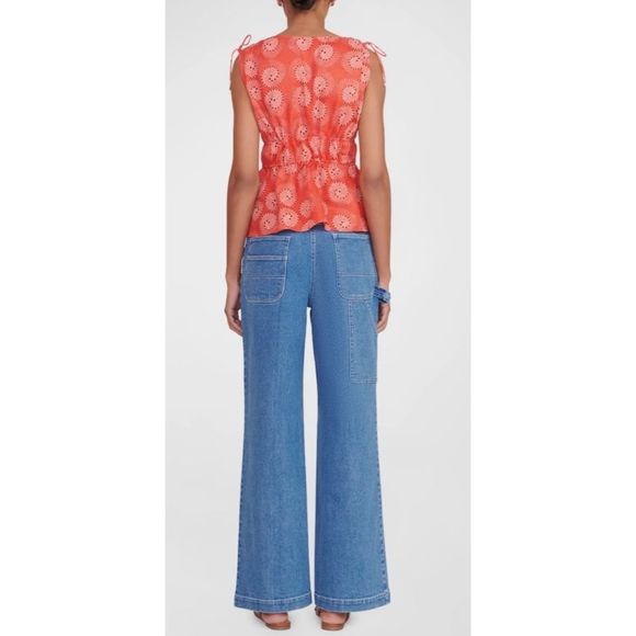 Staud
Kendra Sleeveless Linen Drawstring Top - Picture 2 of 5